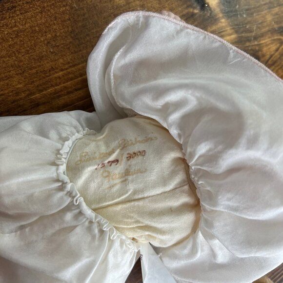 Pauline Bjonness Jacobsen Baby Doll Porcelain Satin Cloth Blonde Hair Blue Eyes - Picture 7 of 13